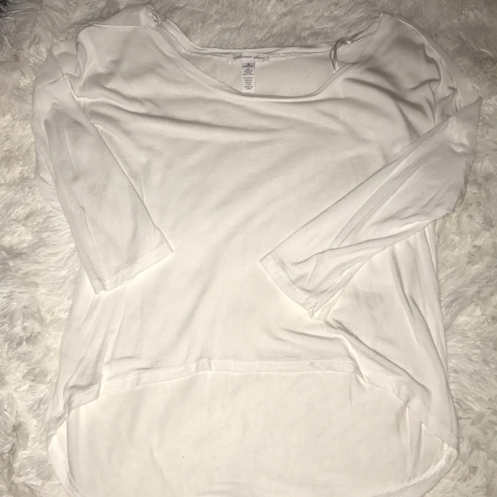 Trendy white half sleeve